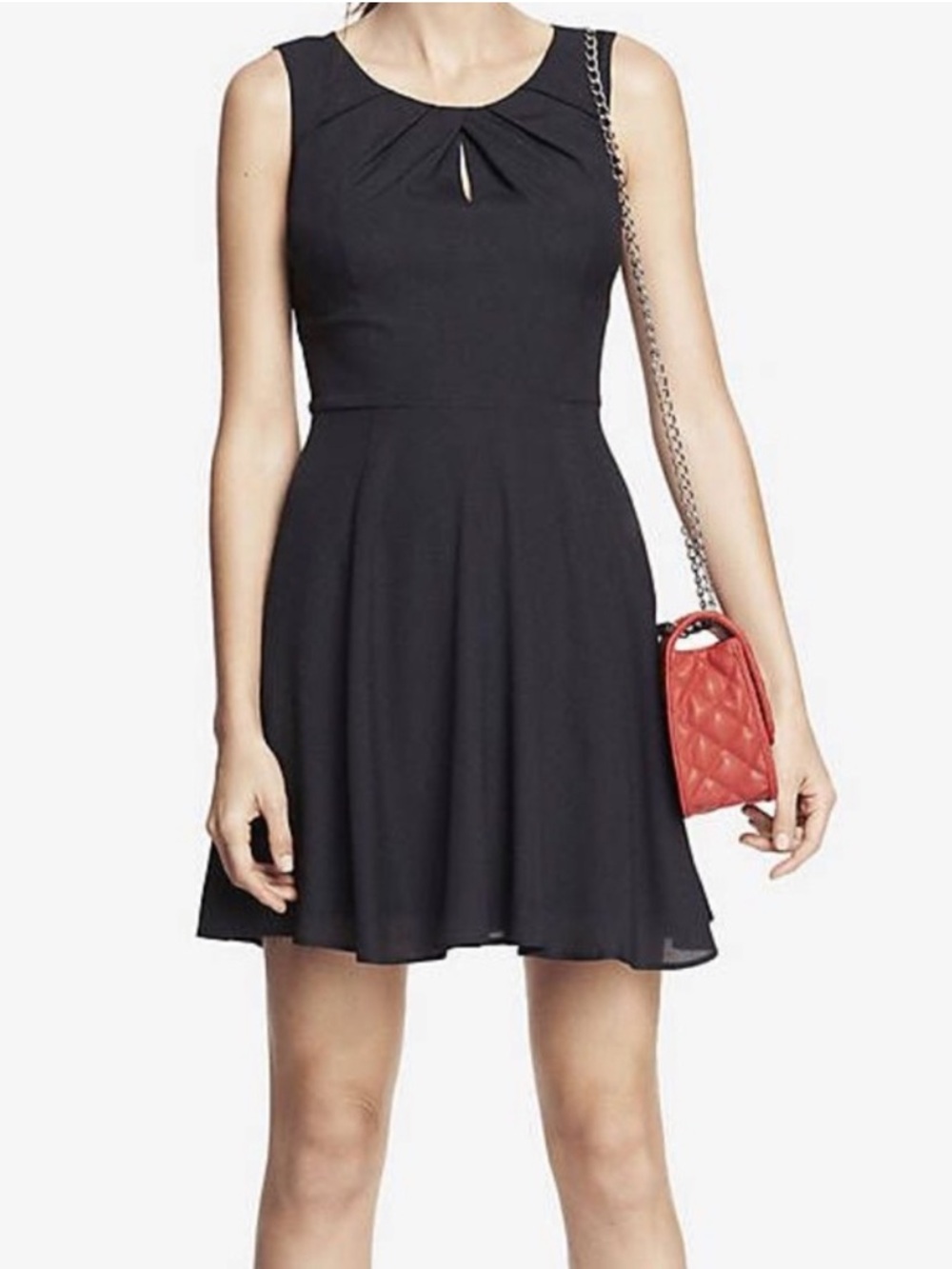 Express Little Black Dress fully lined size 2 fit and flare